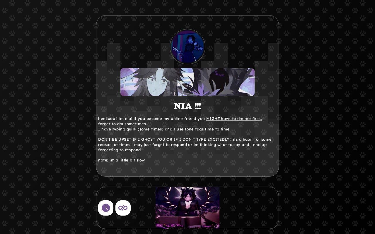 Carrd profile picture for @nia222